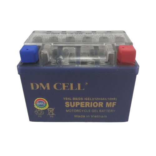 باتری سیلد اسید DM CELL YB4L-BS(DS-iGEL) 12V 4AH | مخصوص موتور سیکلت