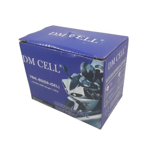 باتری سیلد اسید DM CELL YB4L-BS(DS-iGEL) 12V 4AH | مخصوص موتور سیکلت