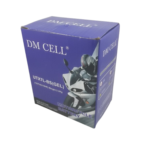 باتری سیلد اسید DM CELL UTX7L-BS(GEL) 12V 7AH | مخصوص موتور سیکلت