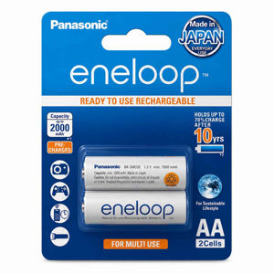 باتری قلمی قابل شارژ پاناسونیک مدل Eneloop  بسته 2 عددی
