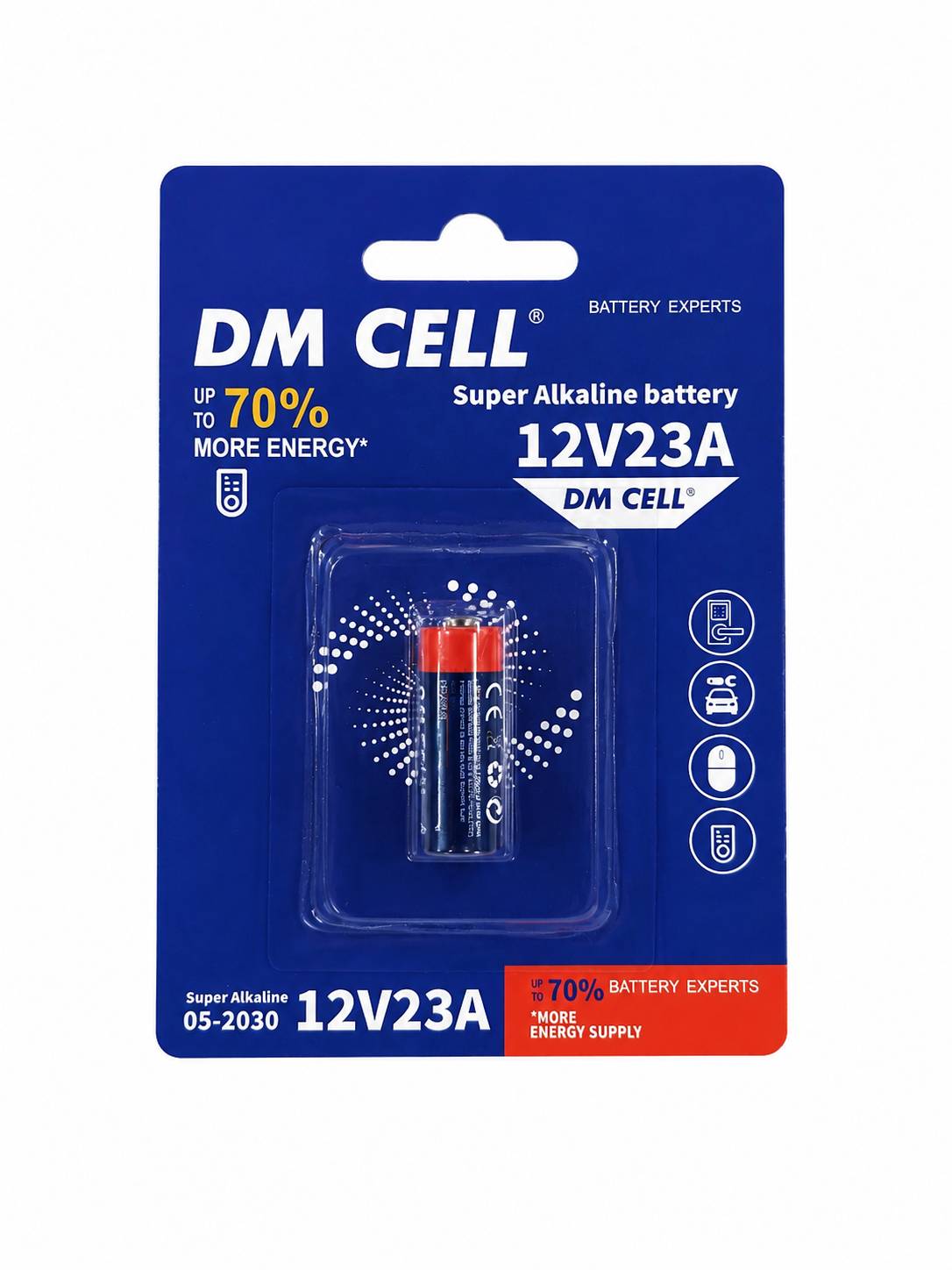 باتری آلکالاین A23 ریموتی DMCELL کارت تکی
