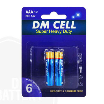 باتری نیم قلمی سوپر هوی دیوتی DM cell کارت 2 عددی