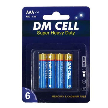باتری نیم قلمی سوپر هوی دیوتی DM CELL کارت 4 عددی