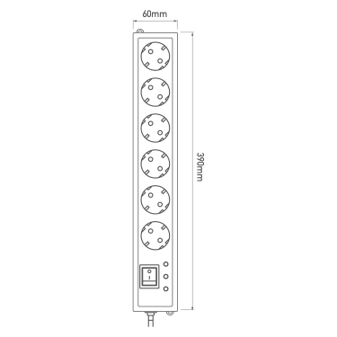 محافظ و چند راهی برق گرین لاین مدل GREEN Line GLP106